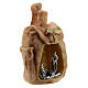 Bag figurine with miniature Nativity, 5 cm in metal s3