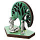 Metal Nativity with Tree of Life printed on wood 5 cm s2