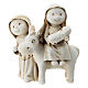 Holy Family Arab style with donkey in resin, 10 cm s1