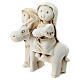 Holy Family Arab style with donkey in resin, 10 cm s2