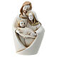 Holy Family hug in resin 10 cm s1