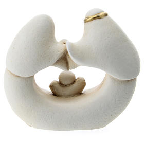 Sagrada Familia estilo árabe corazón resina 5 cm s3