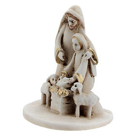 Resin Holy Family statue with sheep, Arab style 5 cm