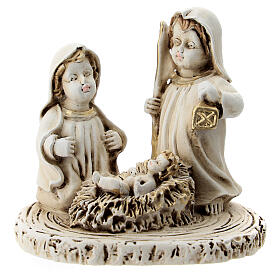 Holy Family in resin for children's line 5 cm