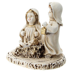 Holy Family in resin for children's line 5 cm