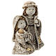 Holy Family for children's line with jute effect clothes 15 cm s3