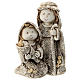 Kids nativity set, Holy Family with jute effect details, 15 cm s1