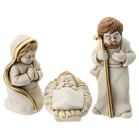 Natività 5 personaggi con capanna resina 20 cm