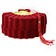 Nativity box set folding fan shape with red velvet s3