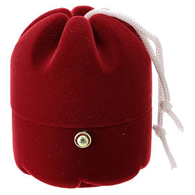 Cofanetto con natività pandoro velluto rosso s3