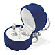 Nativity set in pandoro box blue velvet s1
