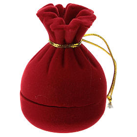 Saco cofre con natividad terciopelo rojo s3