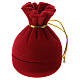 Caixinha saco com natividade veludo vermelho s3