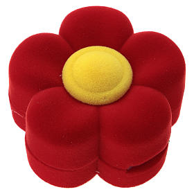 Coffret marguerite avec nativité velours rouge s3