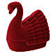 Swan Nativity box set in red velvet s3