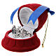 Cofre campana terciopelo rojo con natividad s2
