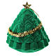 Caixinha árvore de Natal com natividade veludo verde s3