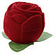 Schatulle aus rotem Samt in Form einer Rose mit der Weihnachtsgeschichte s3