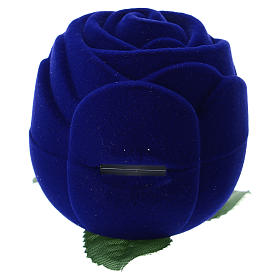 Coffret rose velours bleu avec nativité s3