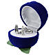 Rose Nativity set box blue velvet s2