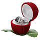 Red Rose Nativity set box in velvet s2
