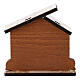 Wooden stable and metal Nativity scene 5 cm s3