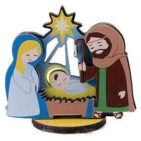 Holy Family printed wood 5 cm
