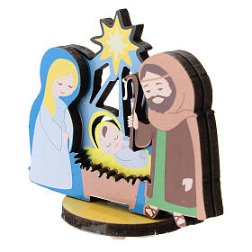 Holy Family printed wood 5 cm