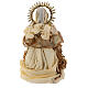 Holy Family nativity set 3 pcs beige gold resin cloth 80 cm s12