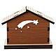 Nativity stable with blue comet background metal characters 5 cm s3