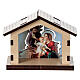 Wooden stable with Holy Family image s1