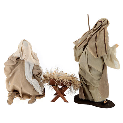 STOCK Holy family in natural style 50 cm in resin 5