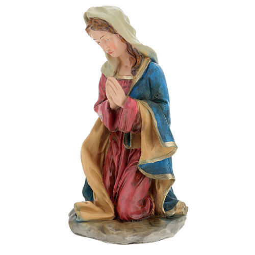 Holy Family nativity set 50 cm colored resin 5 pcs 4
