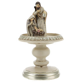 Holy Family statue in glass dome 21 cm