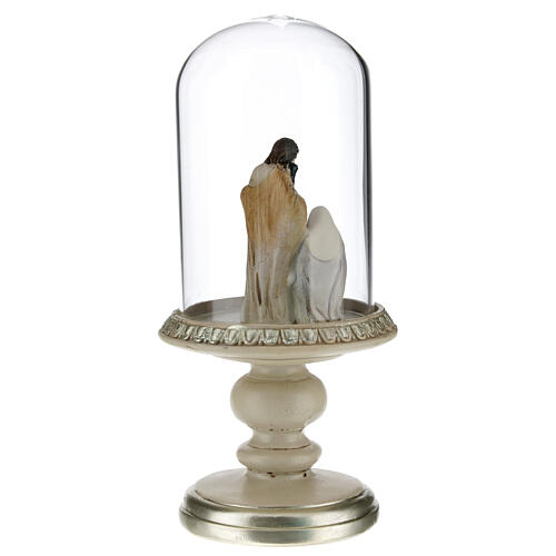 Natividad de resina en campana vidrio 21 cm 3