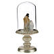 Holy Family statue in glass bell 21 cm s3