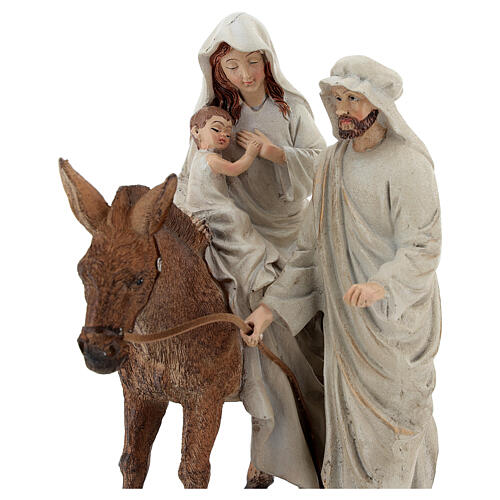 Christi Geburt aus Harz mit kleinem Esel , 20 cm 2