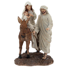Natività con asinello in resina 20 cm