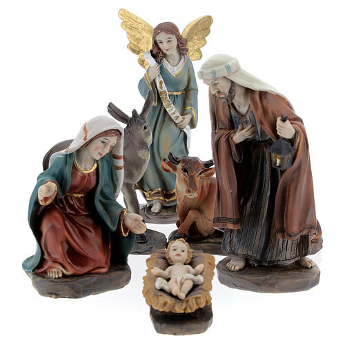 WeihnachtsgeschichteSet aus 6 Figuren aus Harz, 12 cm 1