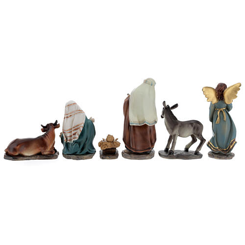 WeihnachtsgeschichteSet aus 6 Figuren aus Harz, 12 cm 6