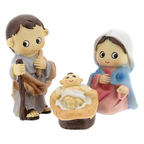 Natividade de Jesus 5 figuras de resina do Presépio para Criança 10 cm 2