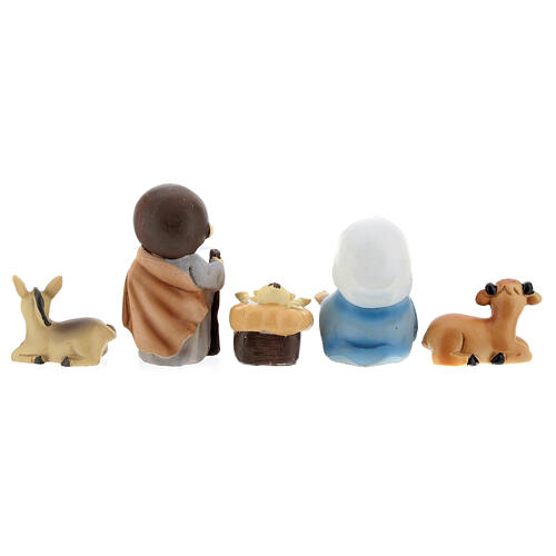 Natividade de Jesus 5 figuras de resina do Presépio para Criança 10 cm 5
