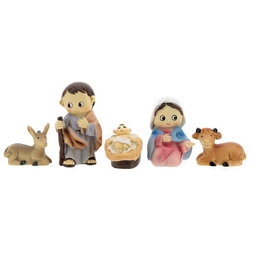 Kids nativity set 5 pcs 10 cm 4