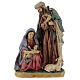 Holy Family statue in colored resin 20 cm 4 pcs s1