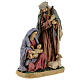 Holy Family statue in colored resin 20 cm 4 pcs s3