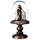 Glass bell resin Nativity 20 cm high s2