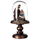 Glass bell resin Nativity 20 cm high s3
