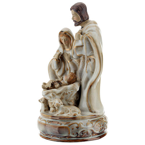Holy Family music box 22 cm beige color 2