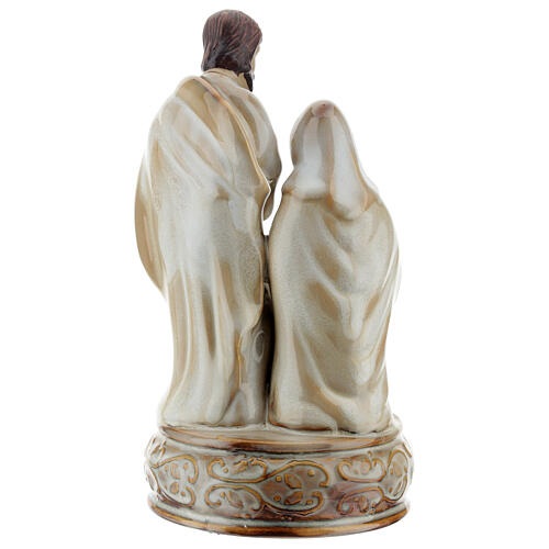 Holy Family music box 22 cm beige color 4