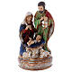Holy Family music box 22 cm painted ceramic s1